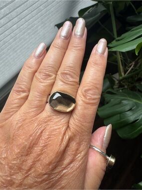 Jamie Joseph 14k & Sterling Silver Smoky Quartz Ring